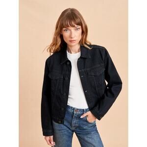 La Ligne The Dean Denim Jean Jacket - S Black